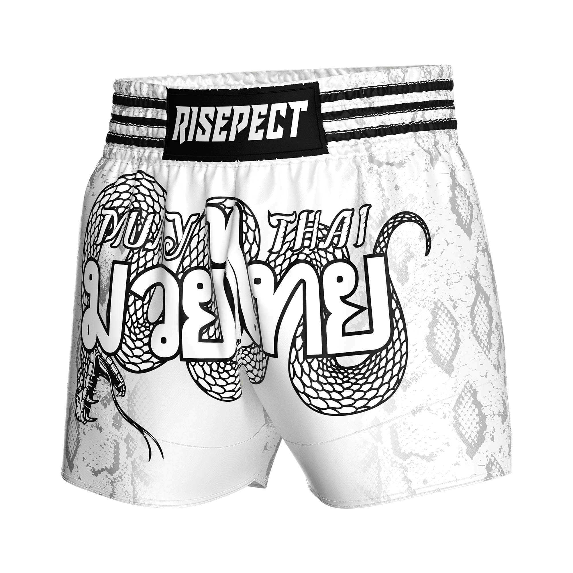 パンツ LGB BOXER SARRUEL-2 WHITE SNAKE white-snake-skin-muay-thai-