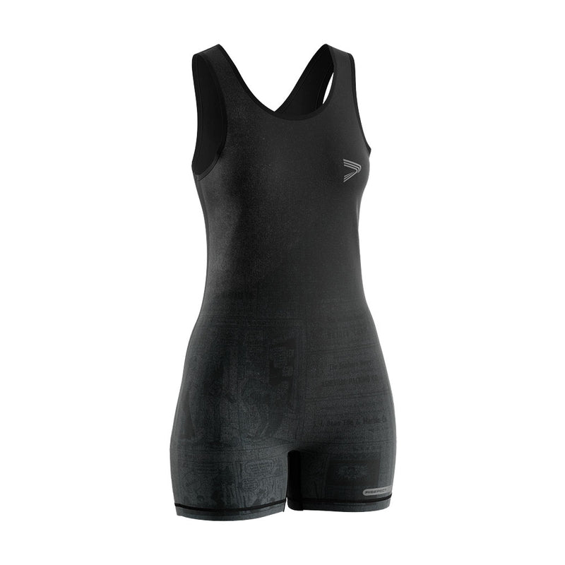 Women's Fitness Bodysuit-Comic Pattern