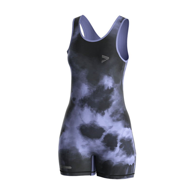 Women's Fitness Bodysuit-Fantasy Purple