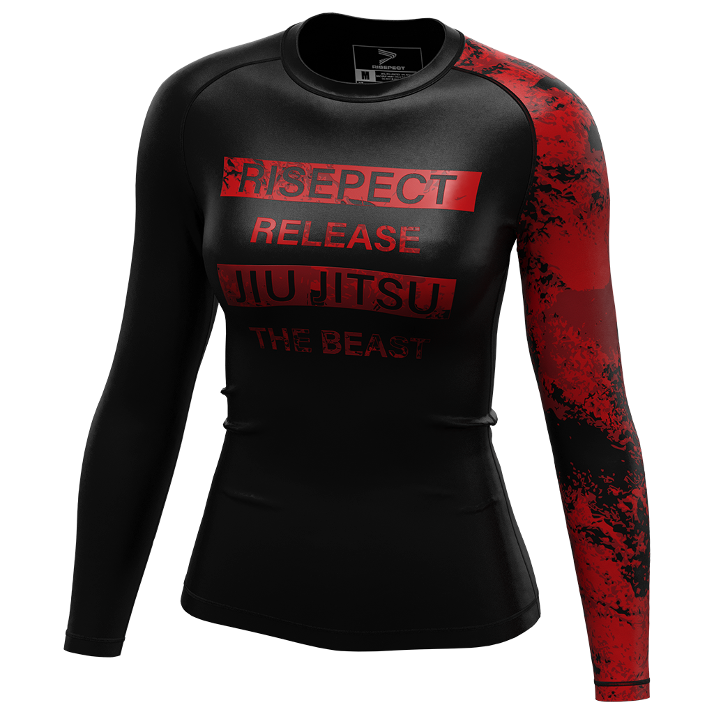 Blood Warrior BJJ Female Long Sleeve Rash Guard – RISEPECT