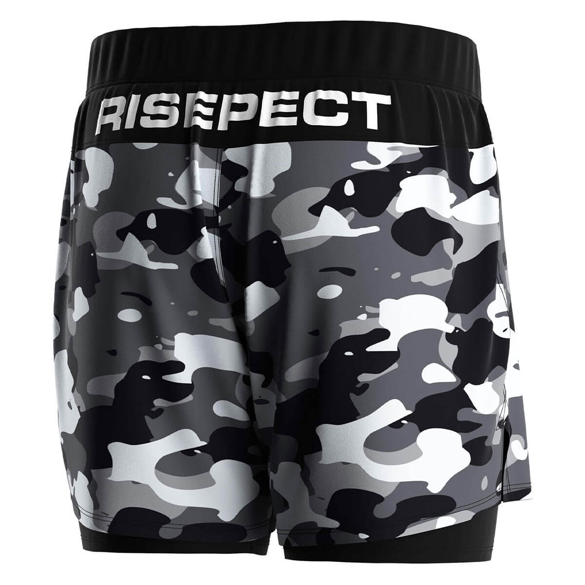 2 in 1 BJJ MMA Double Layer Shorts Camouflage