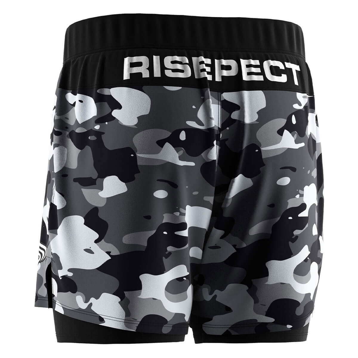 2 in 1 BJJ MMA Double Layer Shorts Camouflage