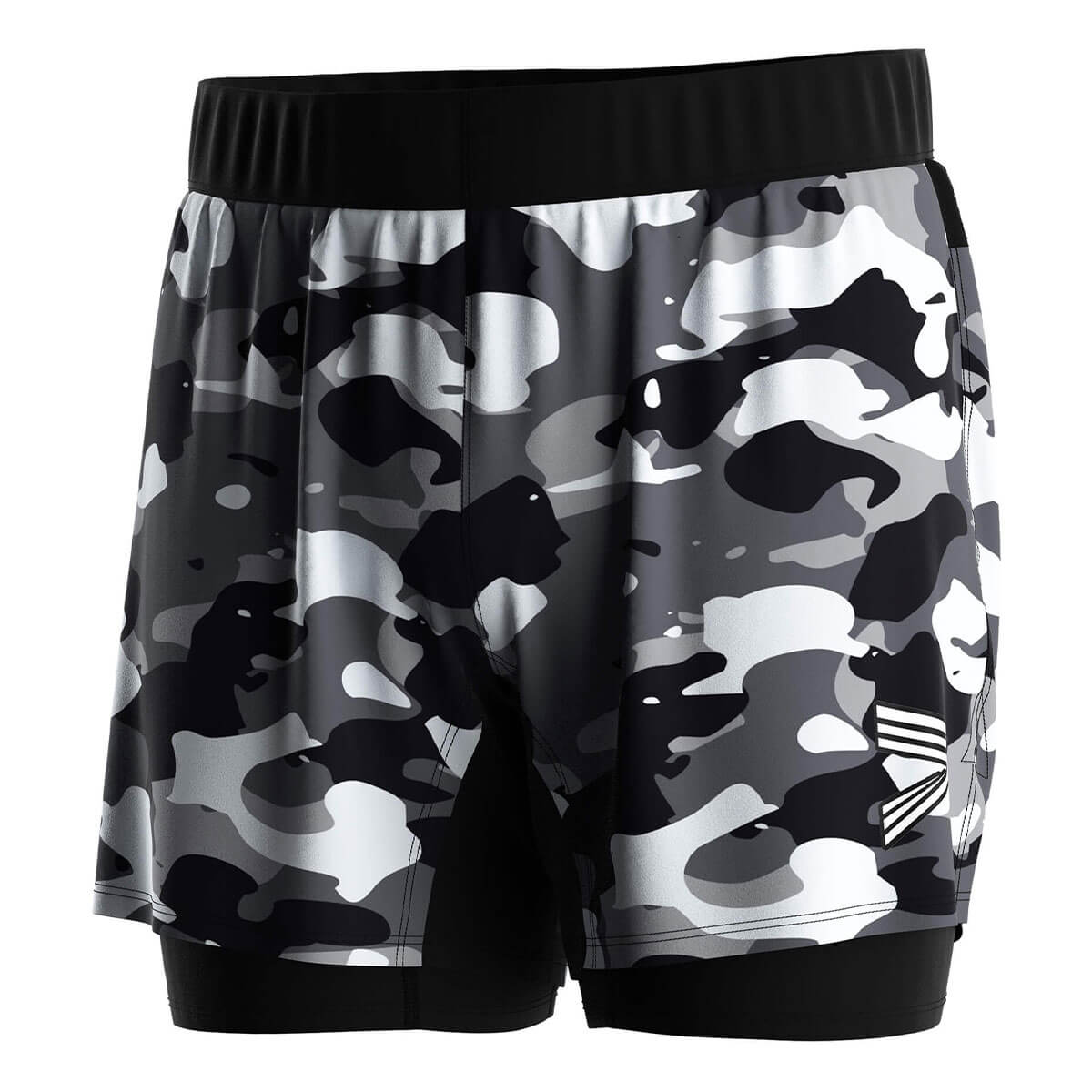 2 in 1 BJJ MMA Double Layer Shorts Camouflage