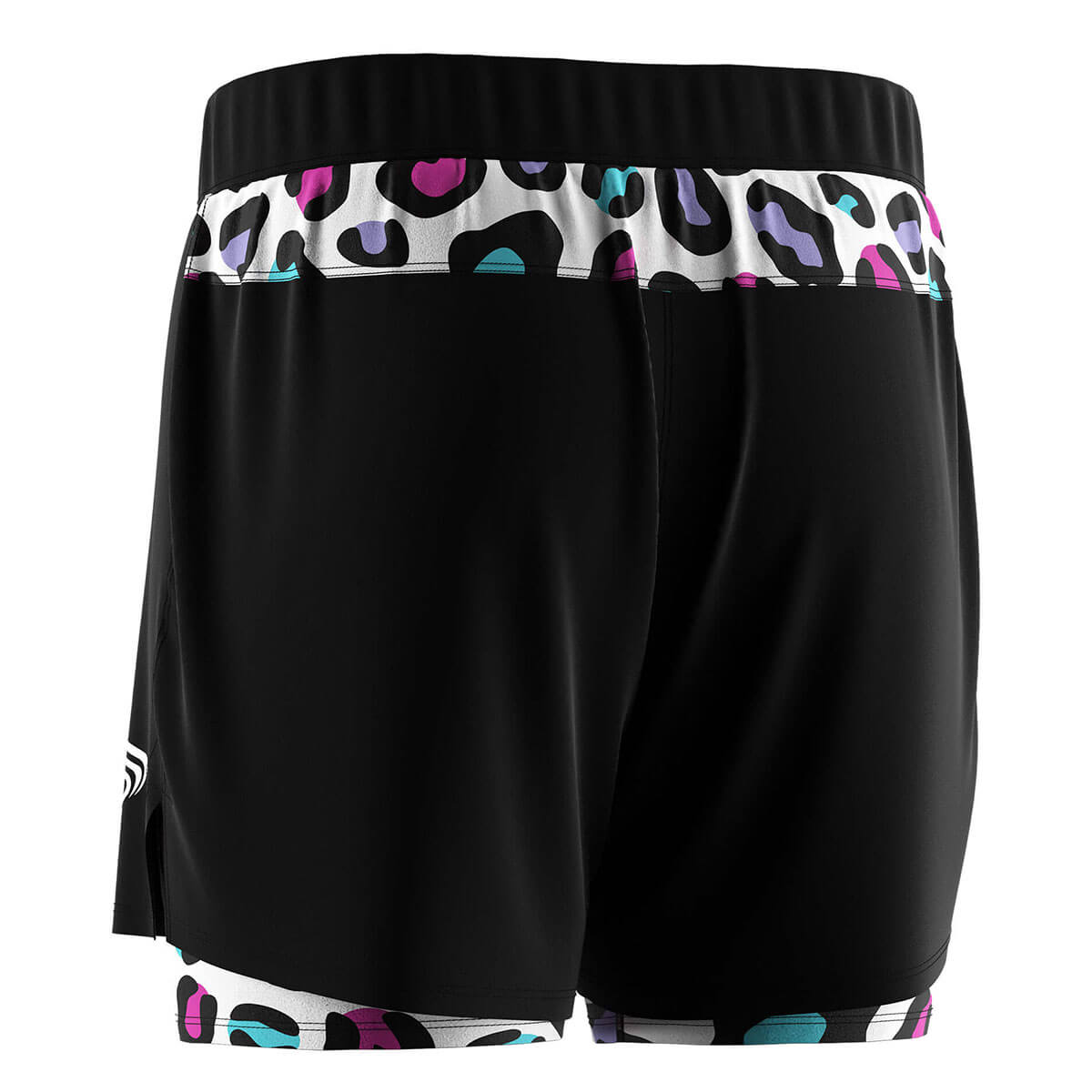 2 in 1 BJJ MMA Shorts-Colorful Dots Liner