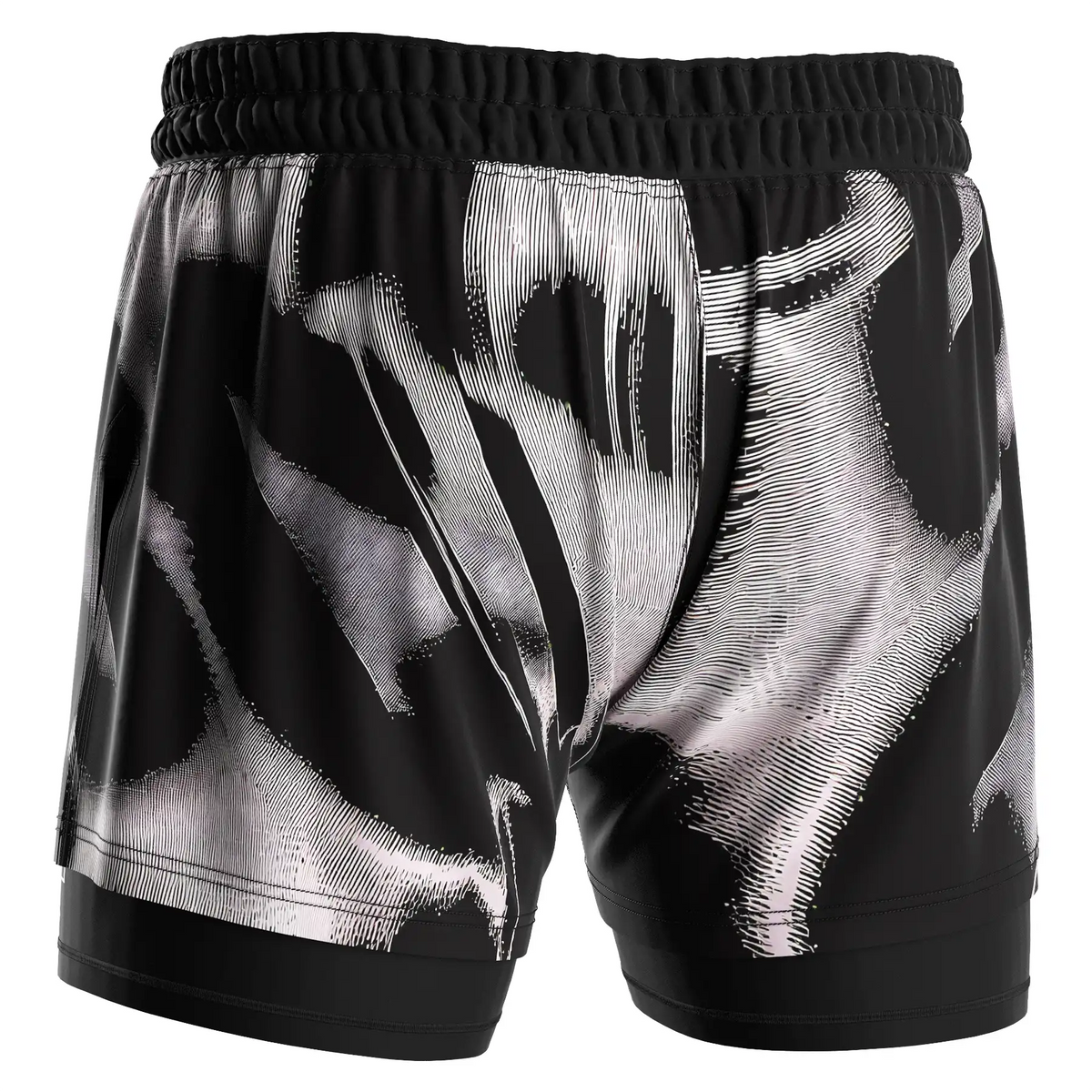 Plotter Art 2 In 1 No Gi Hybrid Shorts Men