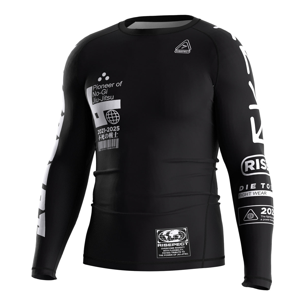 Left Front View of 3rd Generation Beast Unleashed Long Sleeve Rash Guard