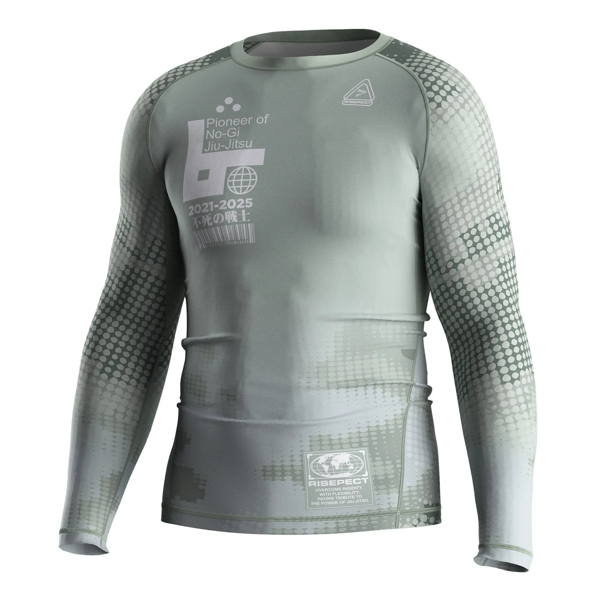 Left Front View of 3rd Generation Digital Armor Long Sleeve Rash Guard