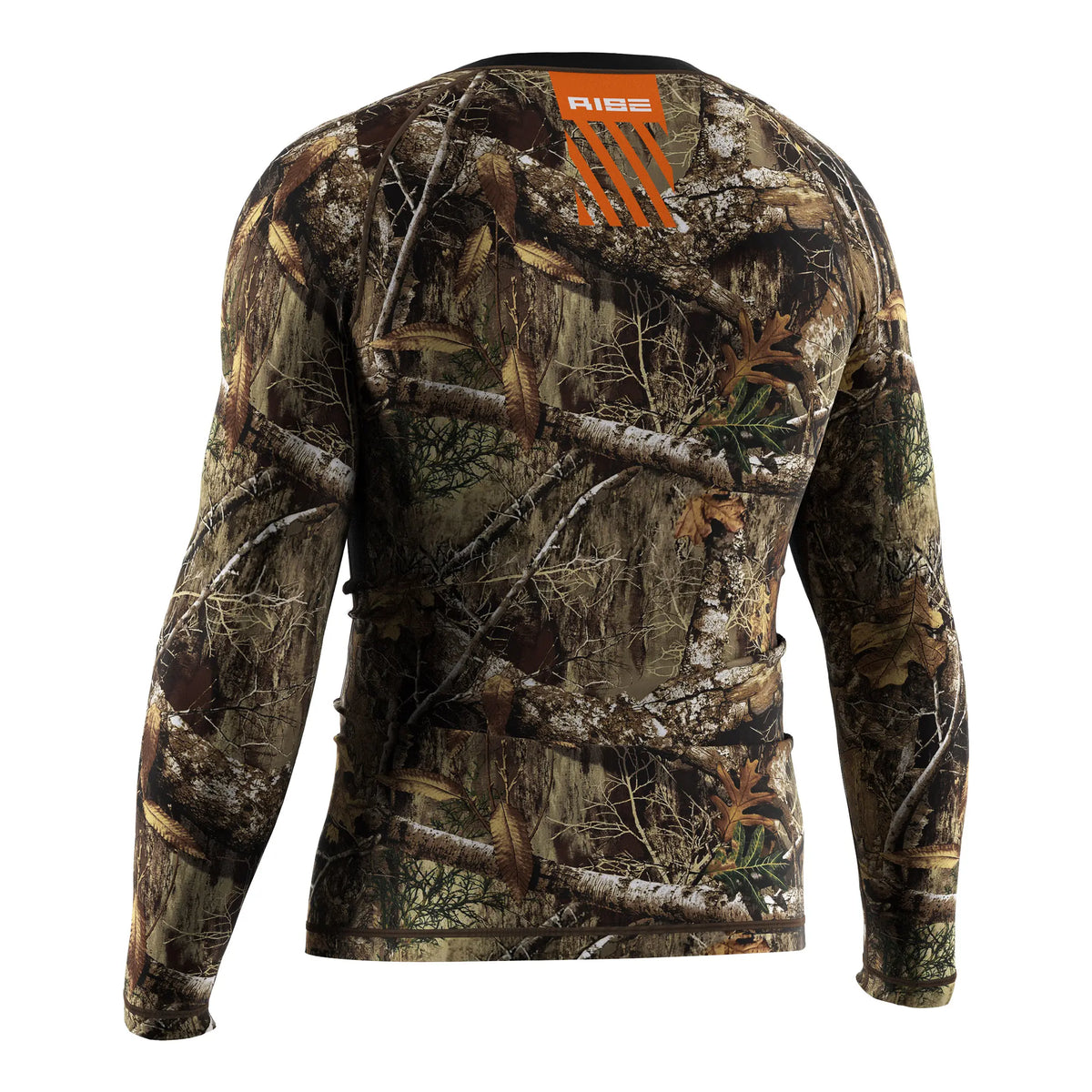 Left Back View of 3rd Generation Predator's Veil Long Sleeve Rash Guard