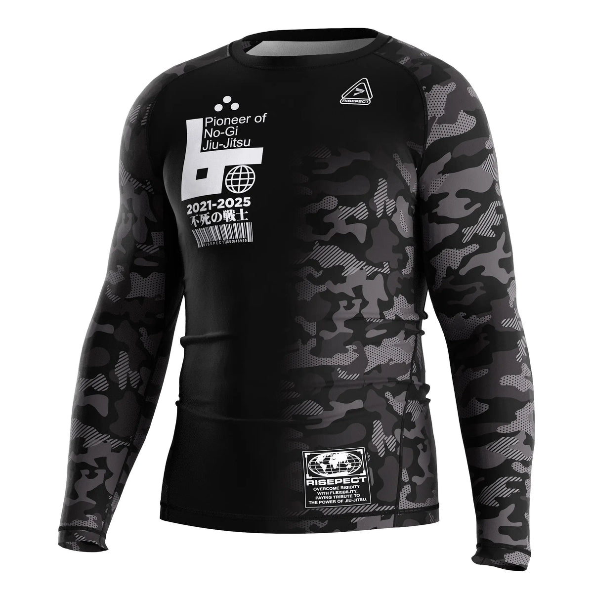 Right Front View of 3rd Generation Shadow Drift Long Sleeve Rash Guard