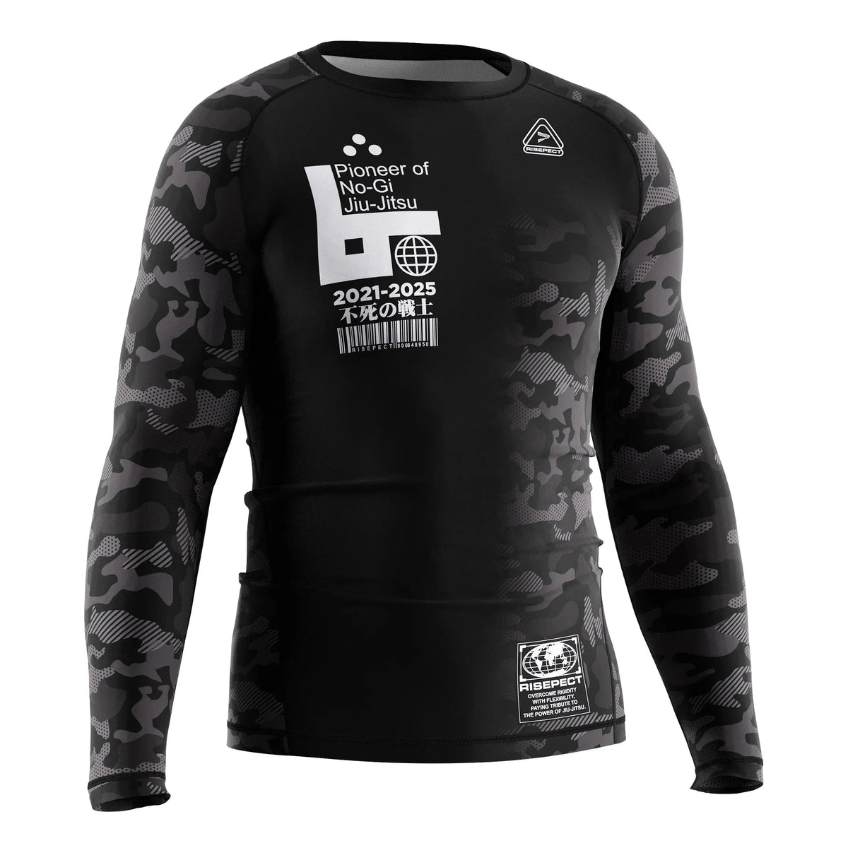 Right Front View of 3rd Generation Shadow Drift Long Sleeve Rash Guard
