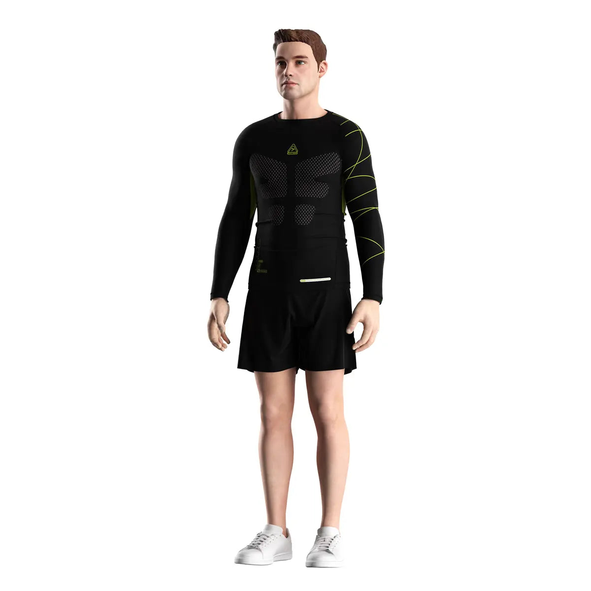 Male Model in Armor Pulse Combat Core Rash Guard 3.0 Front View