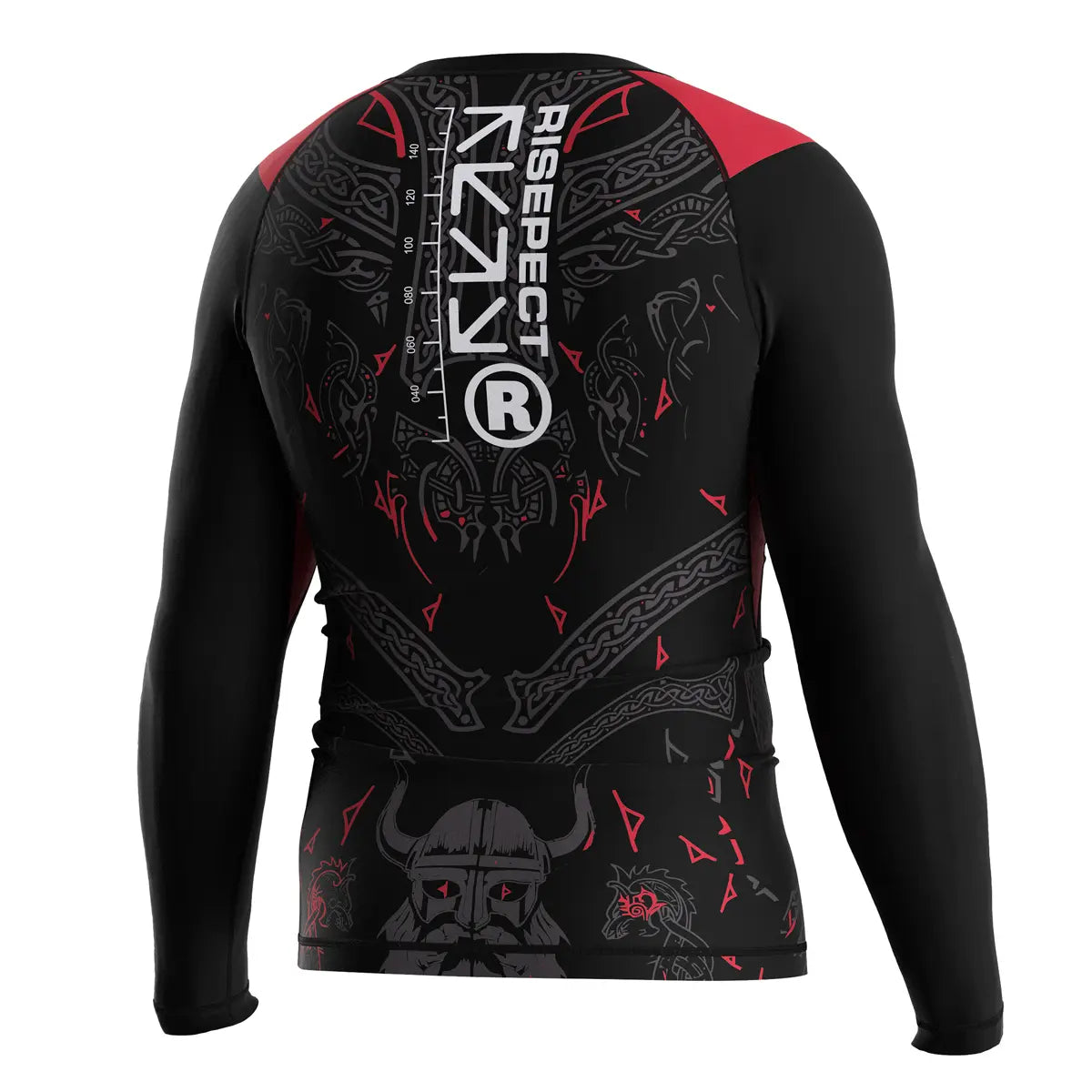 The Right Back View of Beast Signal Primal Instinct Rash Guard 3.0