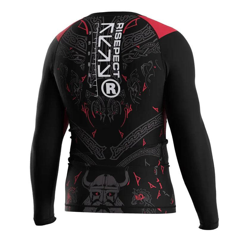 The Right Back View of Beast Signal Primal Instinct Rash Guard 3.0