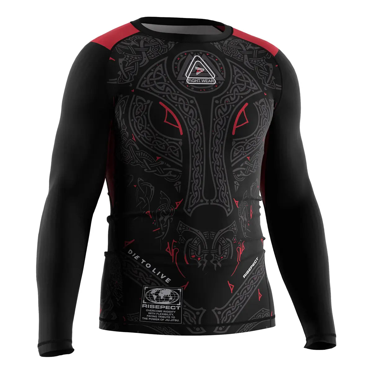 The Right Front View of Beast Signal Primal Instinct Rash Guard 3.0