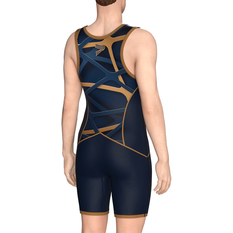Black & Brown Three-dimensional Wrestling Singlet 1.0