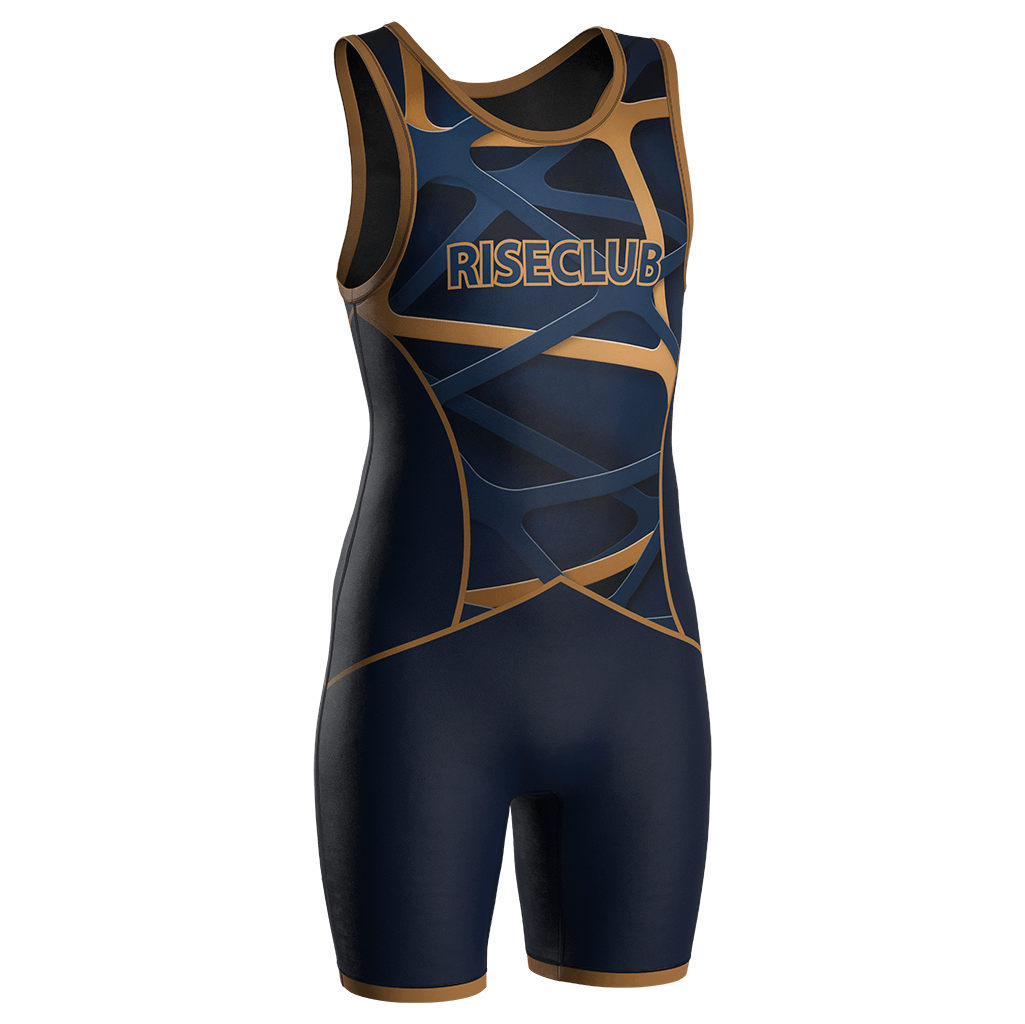 Black & Brown Three-dimensional Wrestling Singlet 1.0