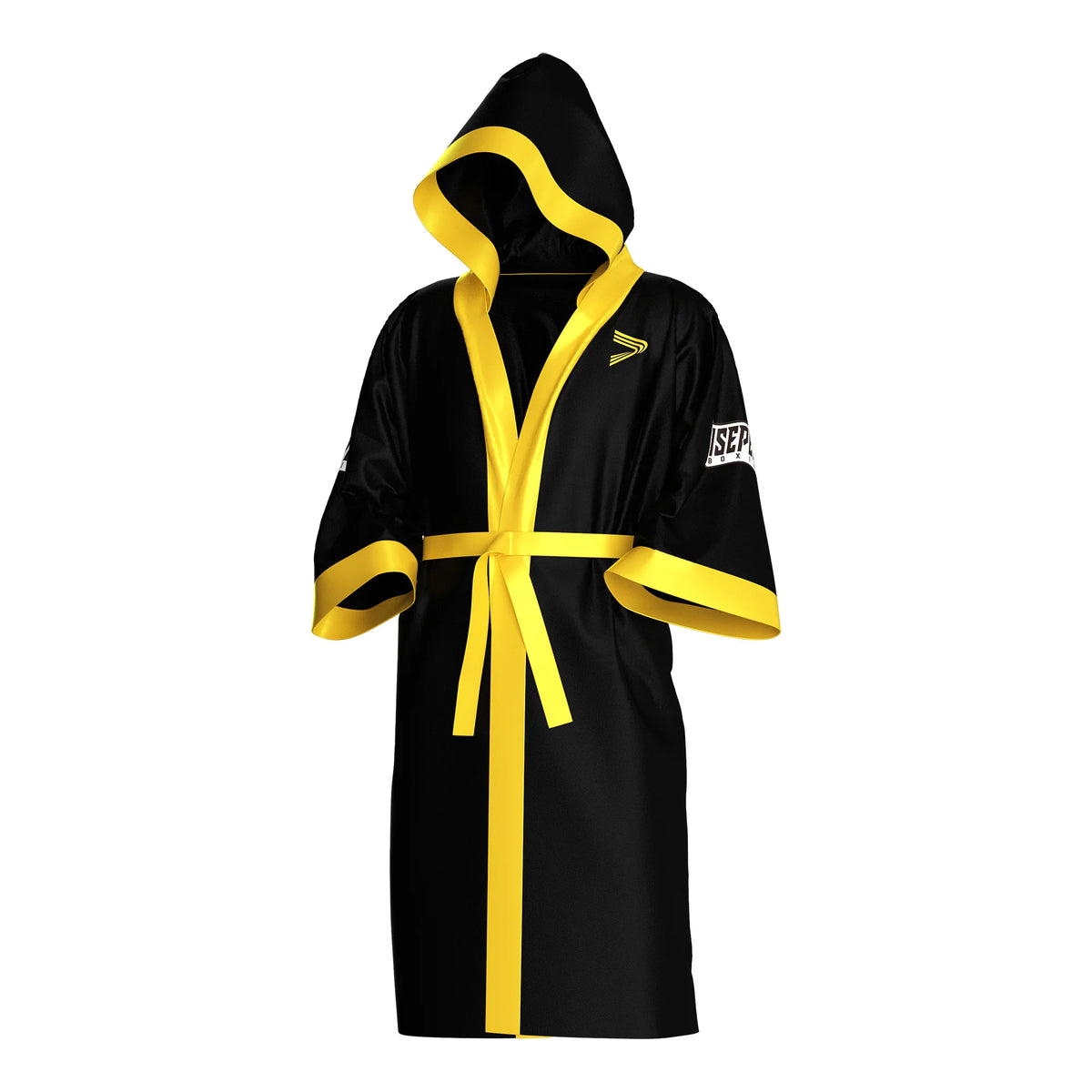 Black‑Gold Dragon Ascend Boxing Robe