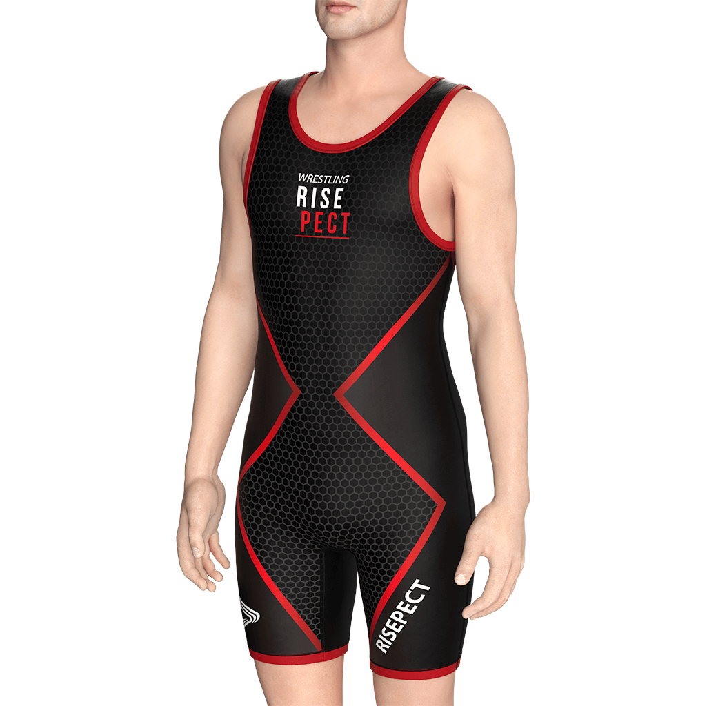 Black Honeycomb Wrestling Singlet 1.0