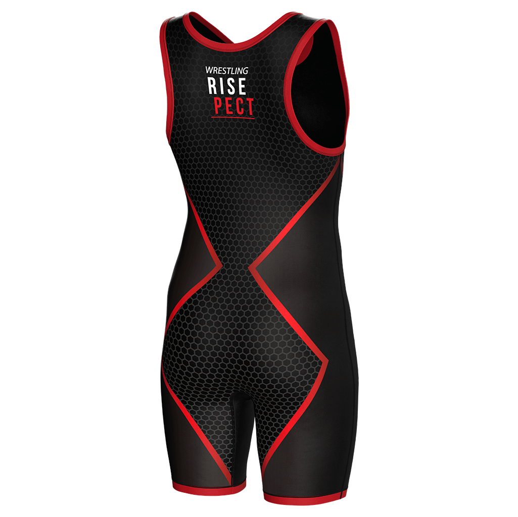 Black Honeycomb Wrestling Singlet 1.0