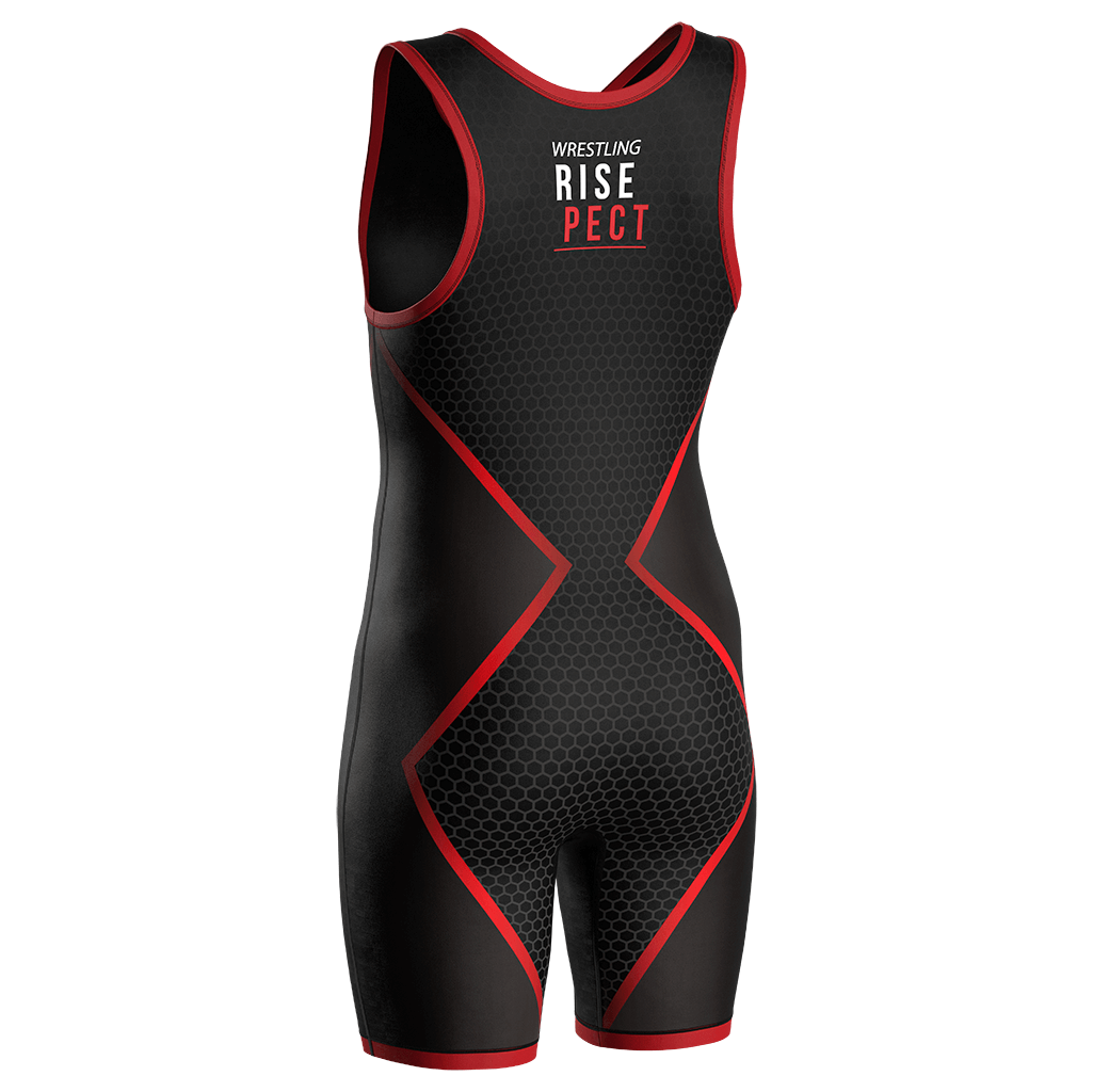 Black Honeycomb Wrestling Singlet 1.0