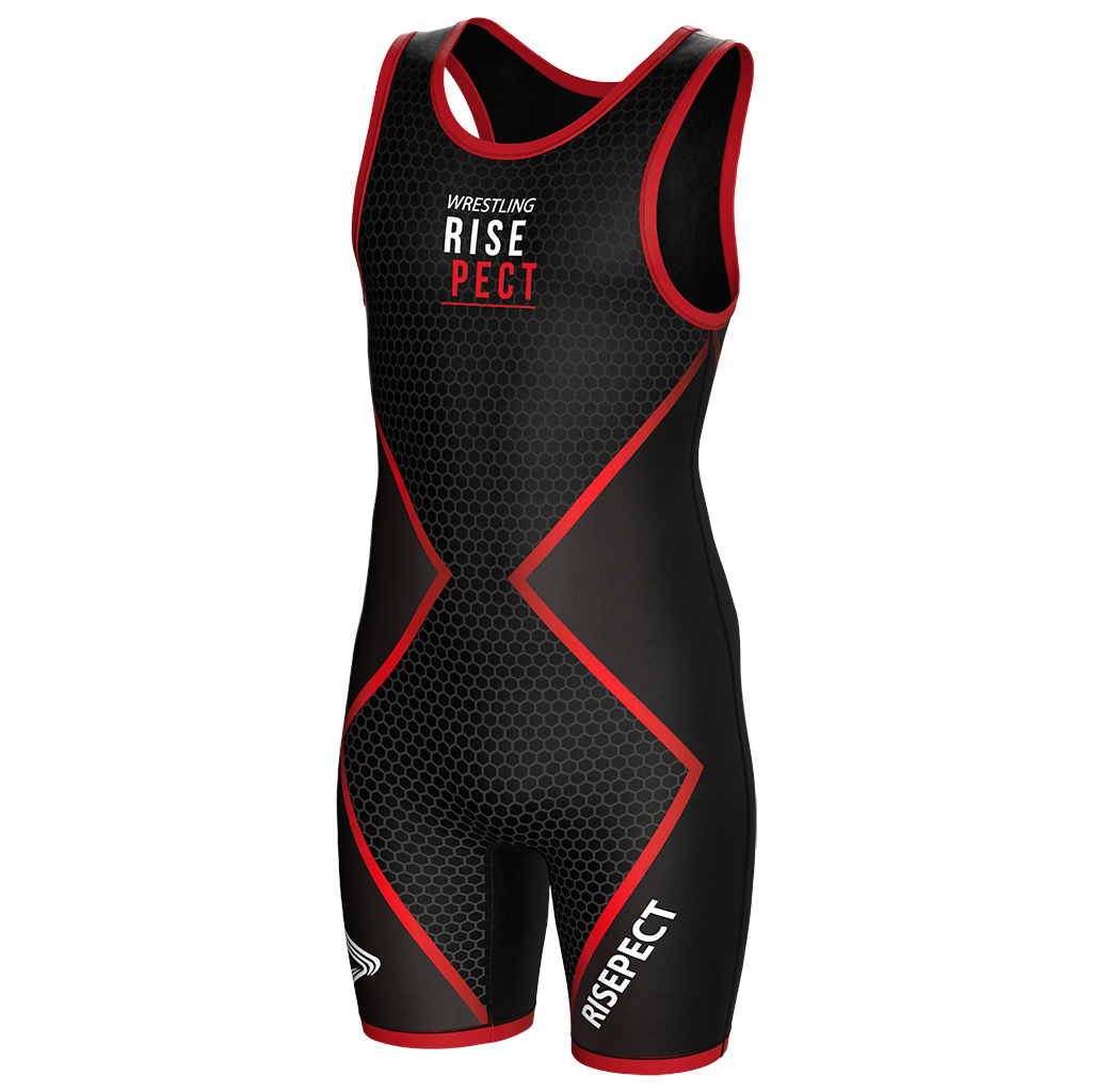 Black Honeycomb Wrestling Singlet 1.0