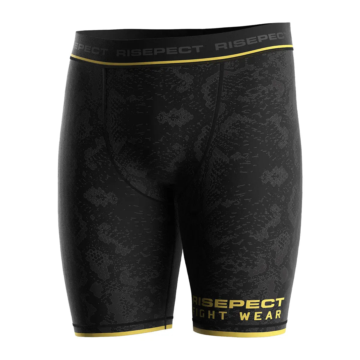 Black Serpent Strike Vale Tudo MMA Shorts for Grappling Front View