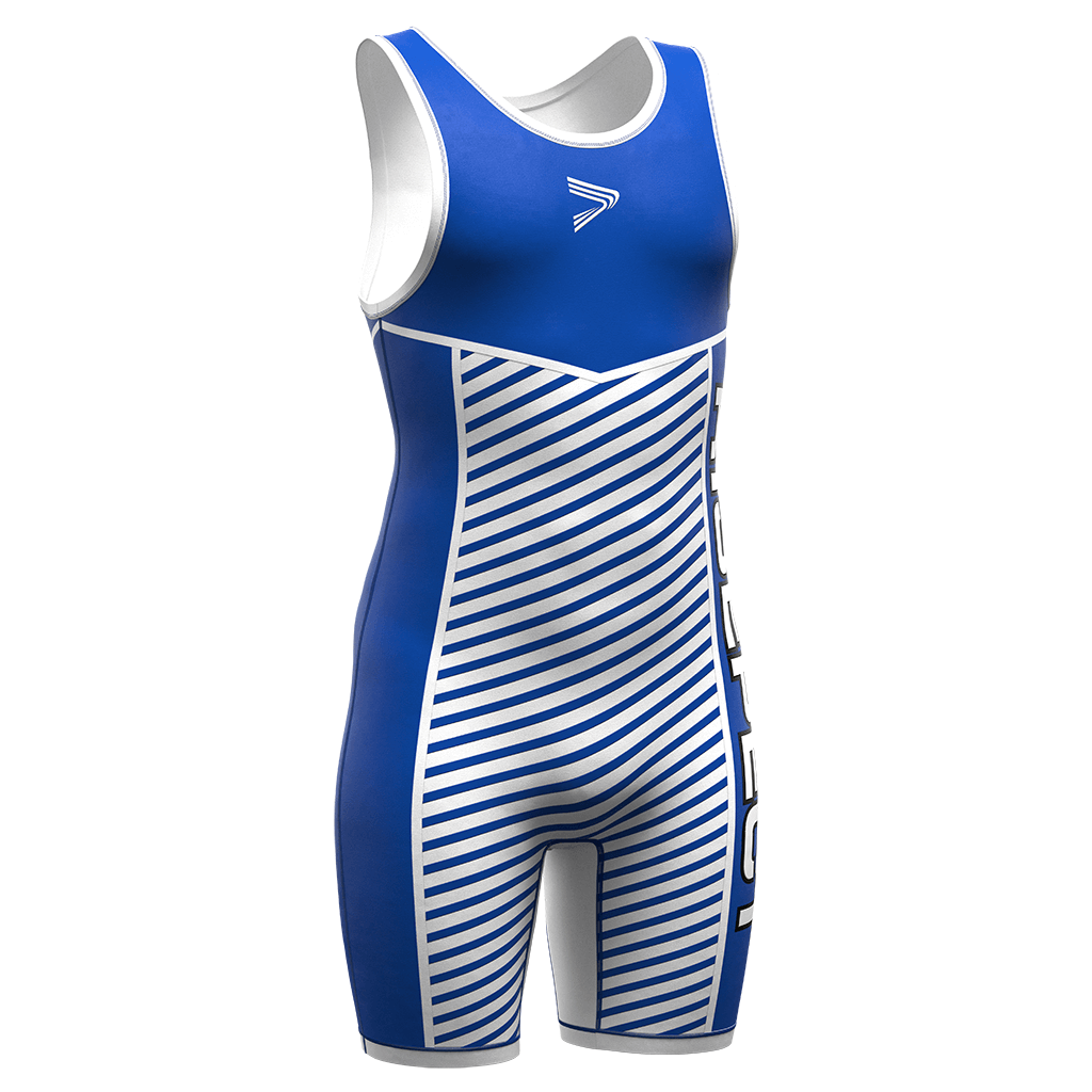 Blue Striped Wrestling Singlet 1.0