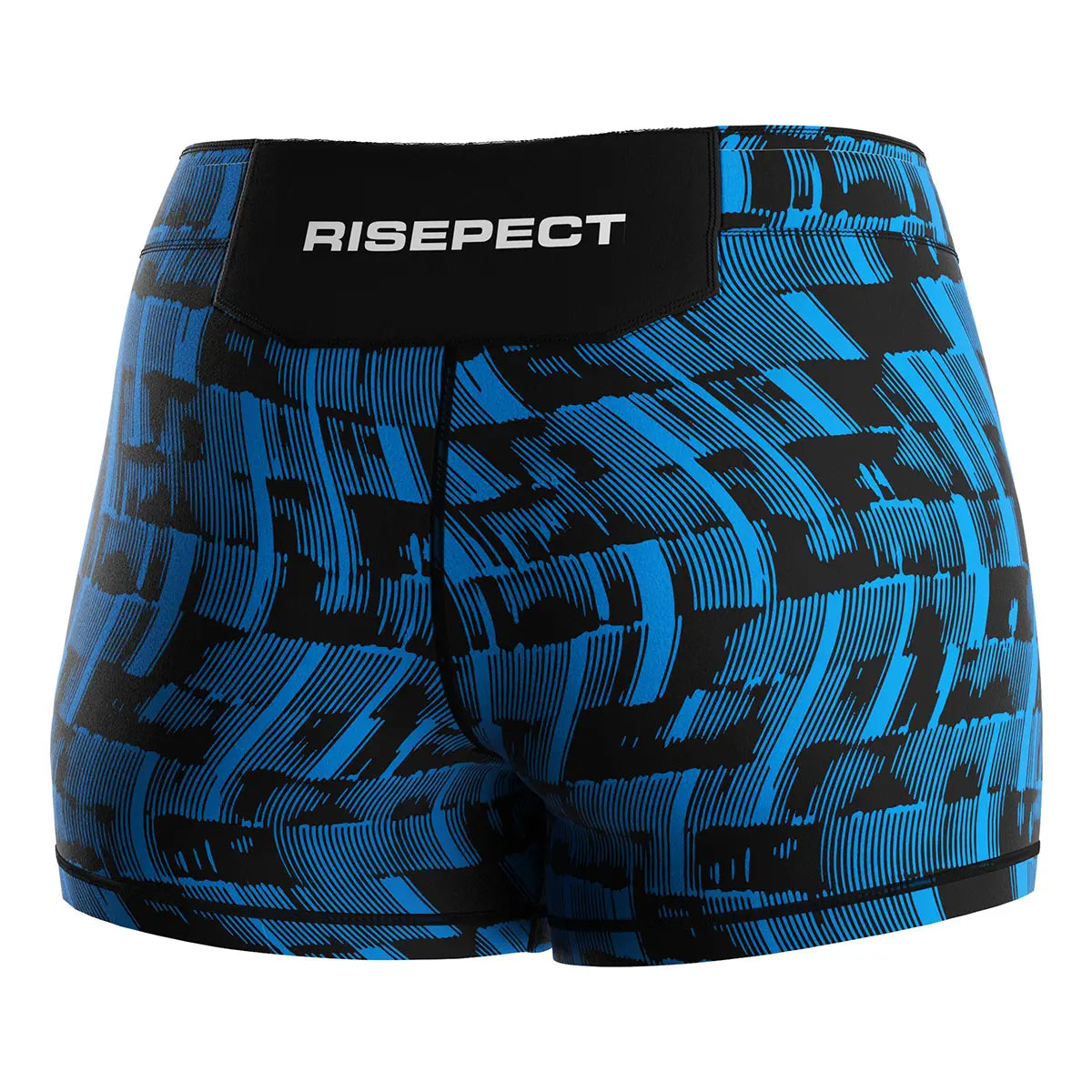 The Right Back View of Blue Tactics Women's Vale Tudo Shorts 2.0 Style 1