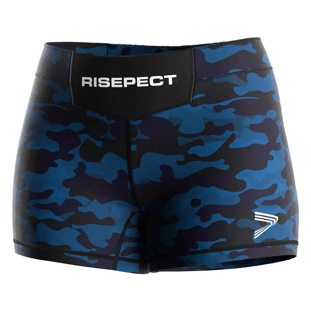 The Left Front View of Blue Tactics Women's Vale Tudo Shorts 2.0 Style 2