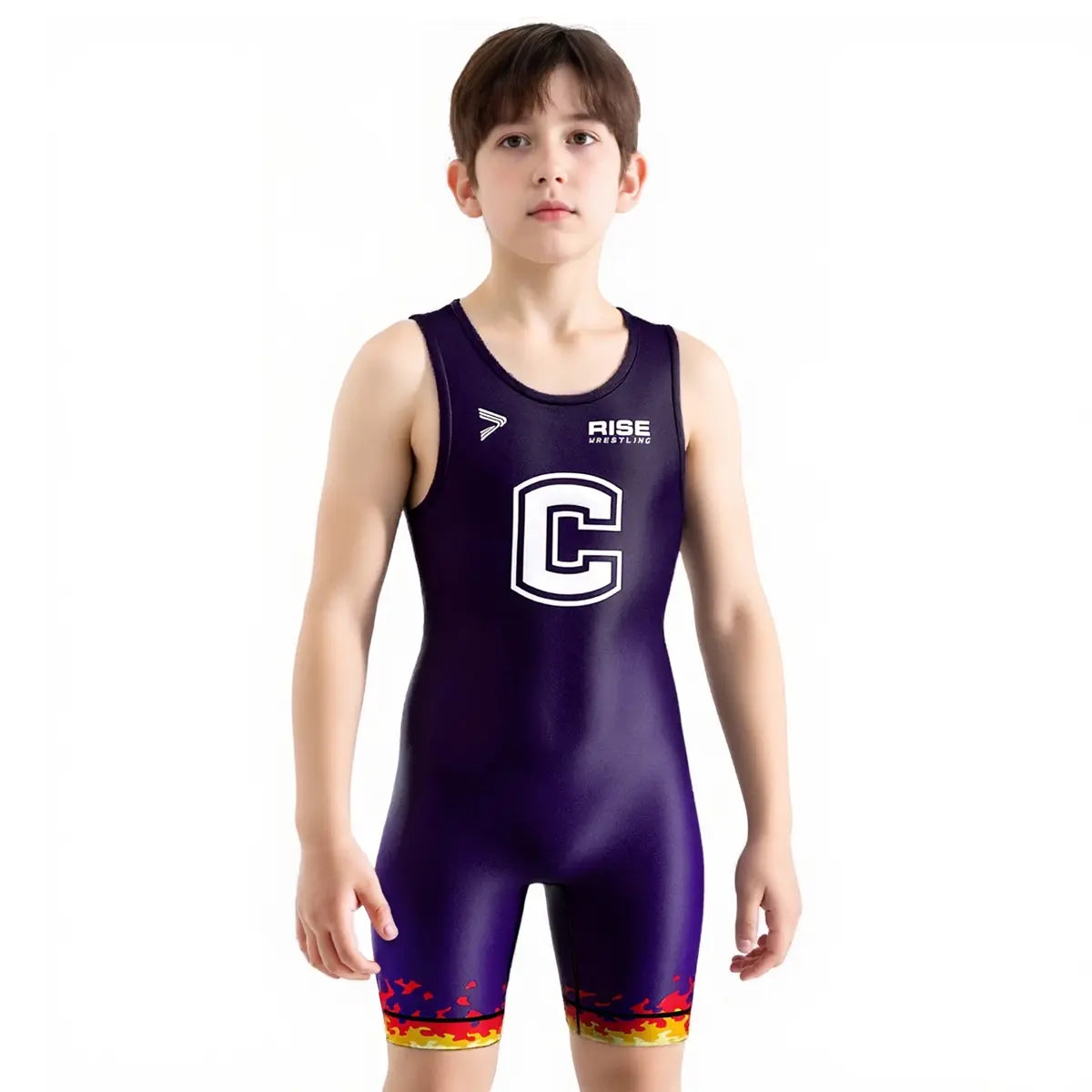Boy Purple Men's HightC Wrestling Singlet 2.0 No-Fade Print & Flatlock Seams