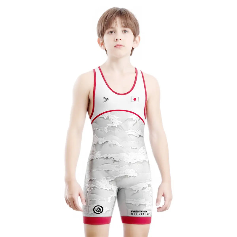 Boy Model in Shinkai Flow Japan Wave Wrestling Singlet 3.0