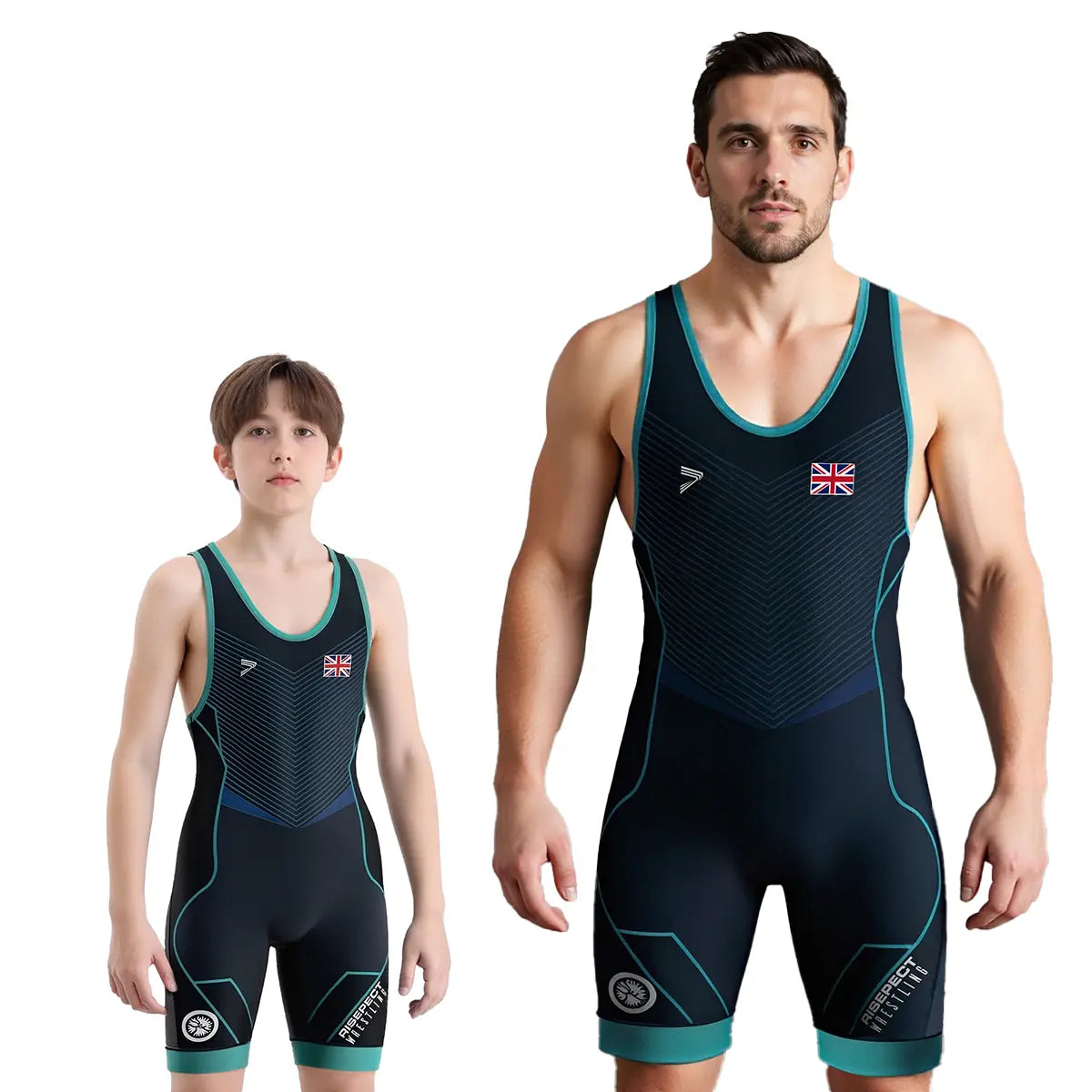 Boy and Men's British Steel Shield Wrestling Singlets 3.0 Heritage Edition