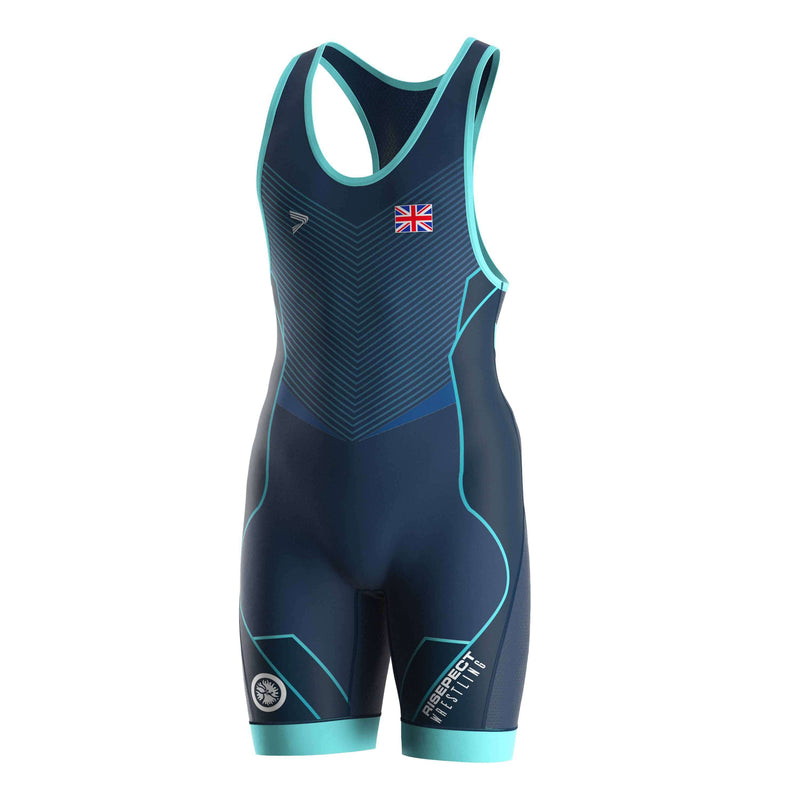 British Steel Shield Wrestling Singlets 3.0 Heritage Edition - left front