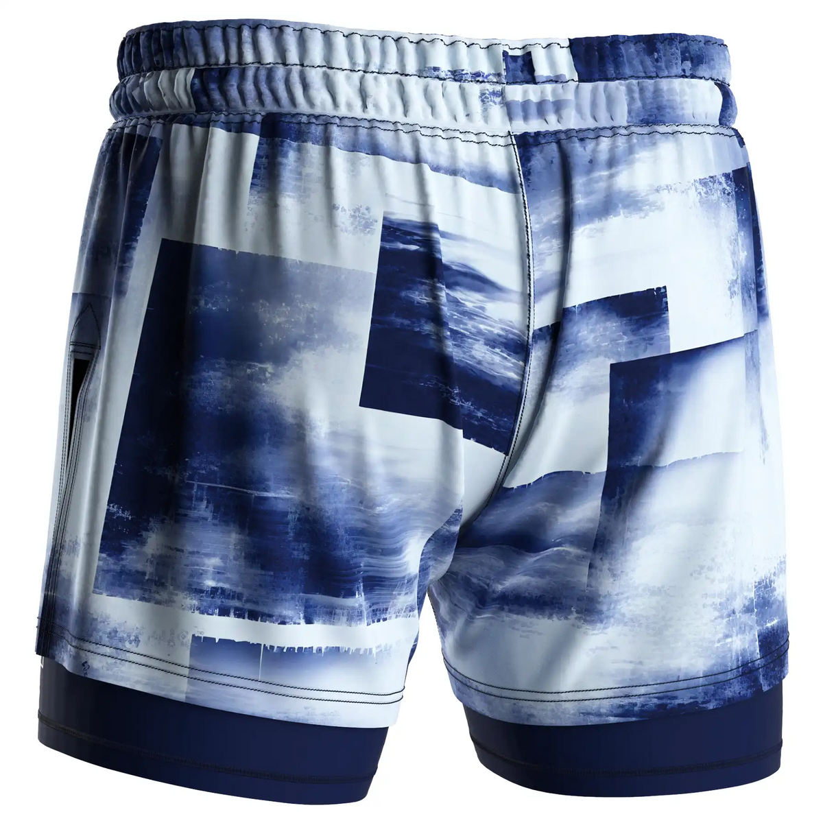Chalk Blue 2 In 1 No Gi Hybrid Shorts Men