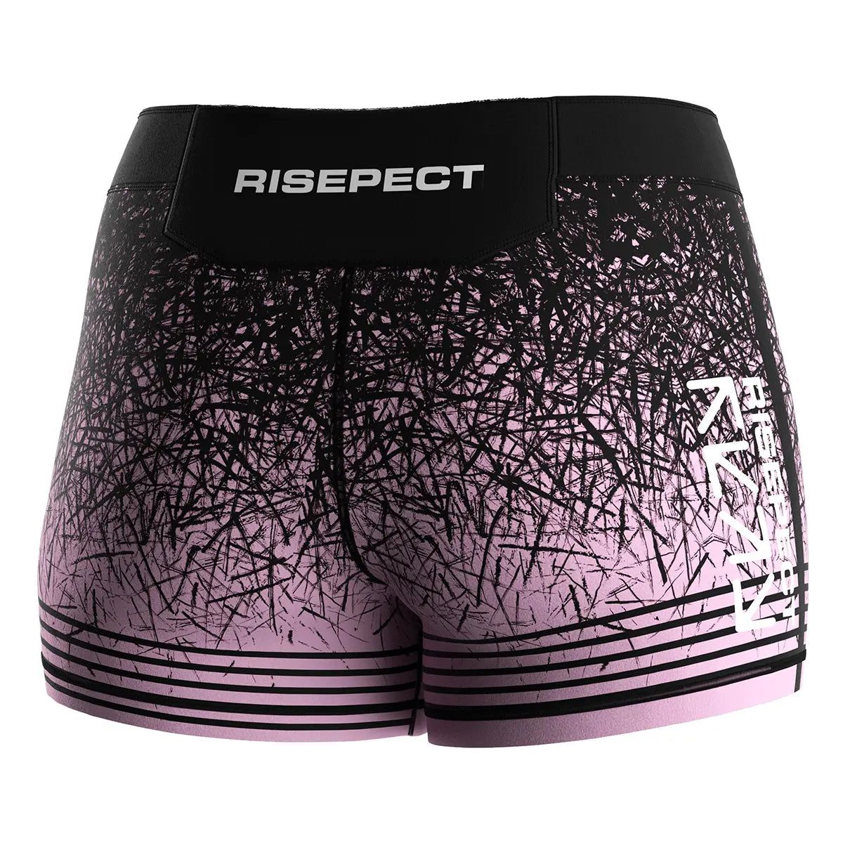 The Right Back View of Chaos Fade Women's Vale Tudo Shorts 2.0