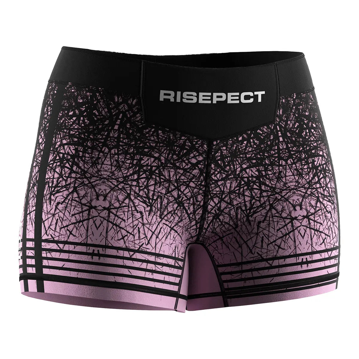 The Right Front View of Chaos Fade Women's Vale Tudo Shorts 2.0