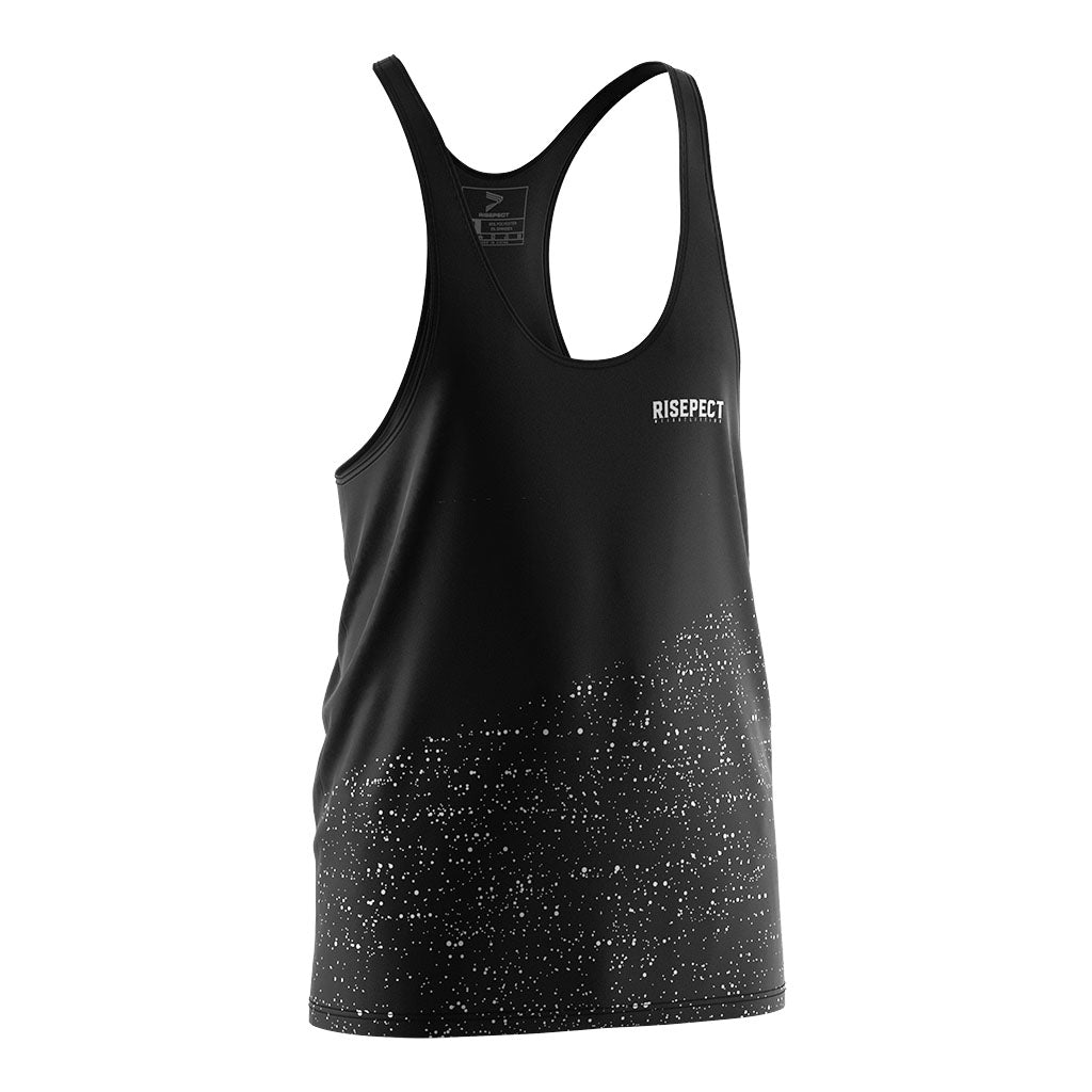 City Print Mens Gym Stringer Tank for Workout Style - right front