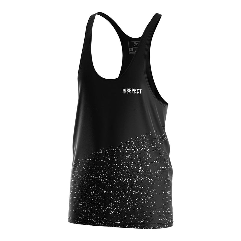 City Print Mens Gym Stringer Tank for Workout Style - left front