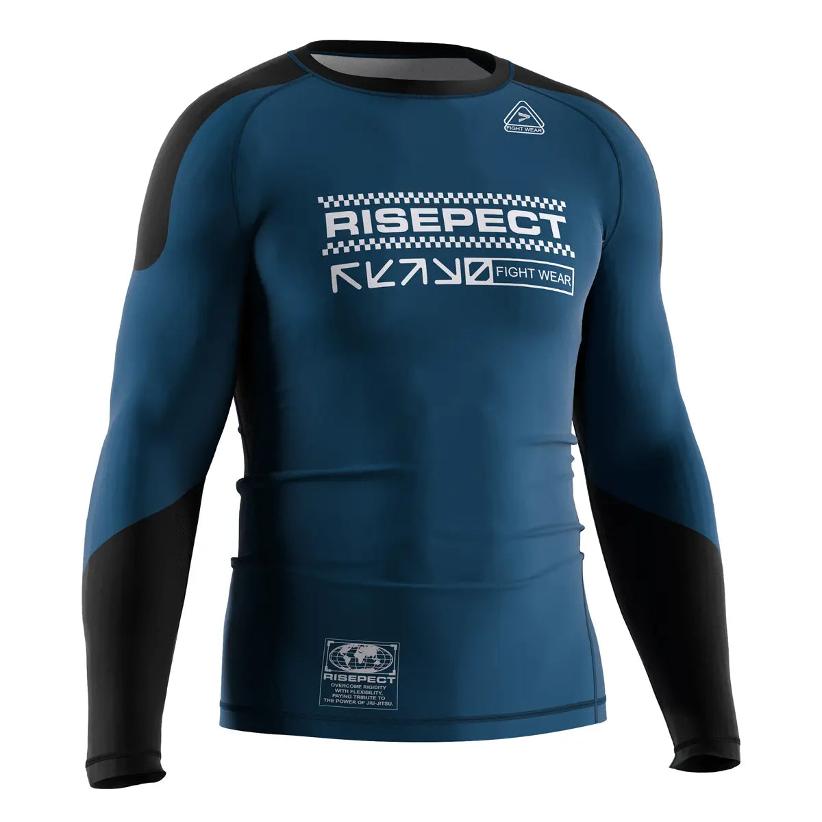 The Right Front View of Code Breaker Tactical Mind Rash Guard 3.0