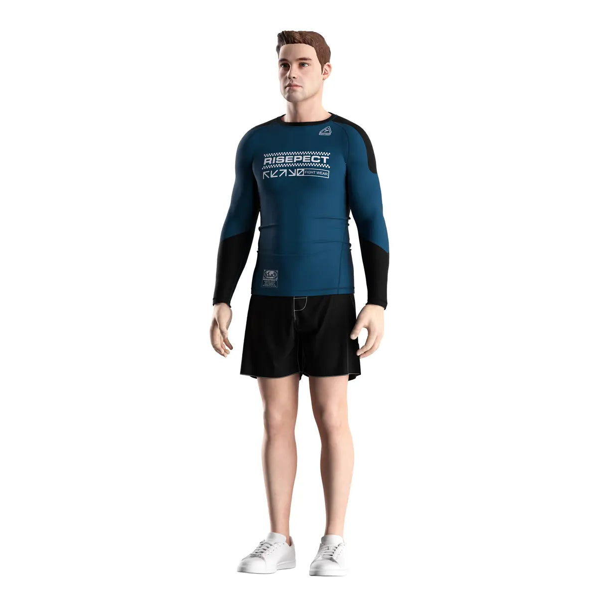 Male Model in Code Breaker Tactical Mind Rash Guard 3.0 Front View