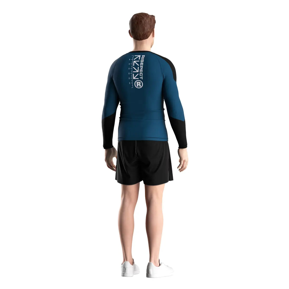 Male Model in Code Breaker Tactical Mind Rash Guard 3.0 Back View