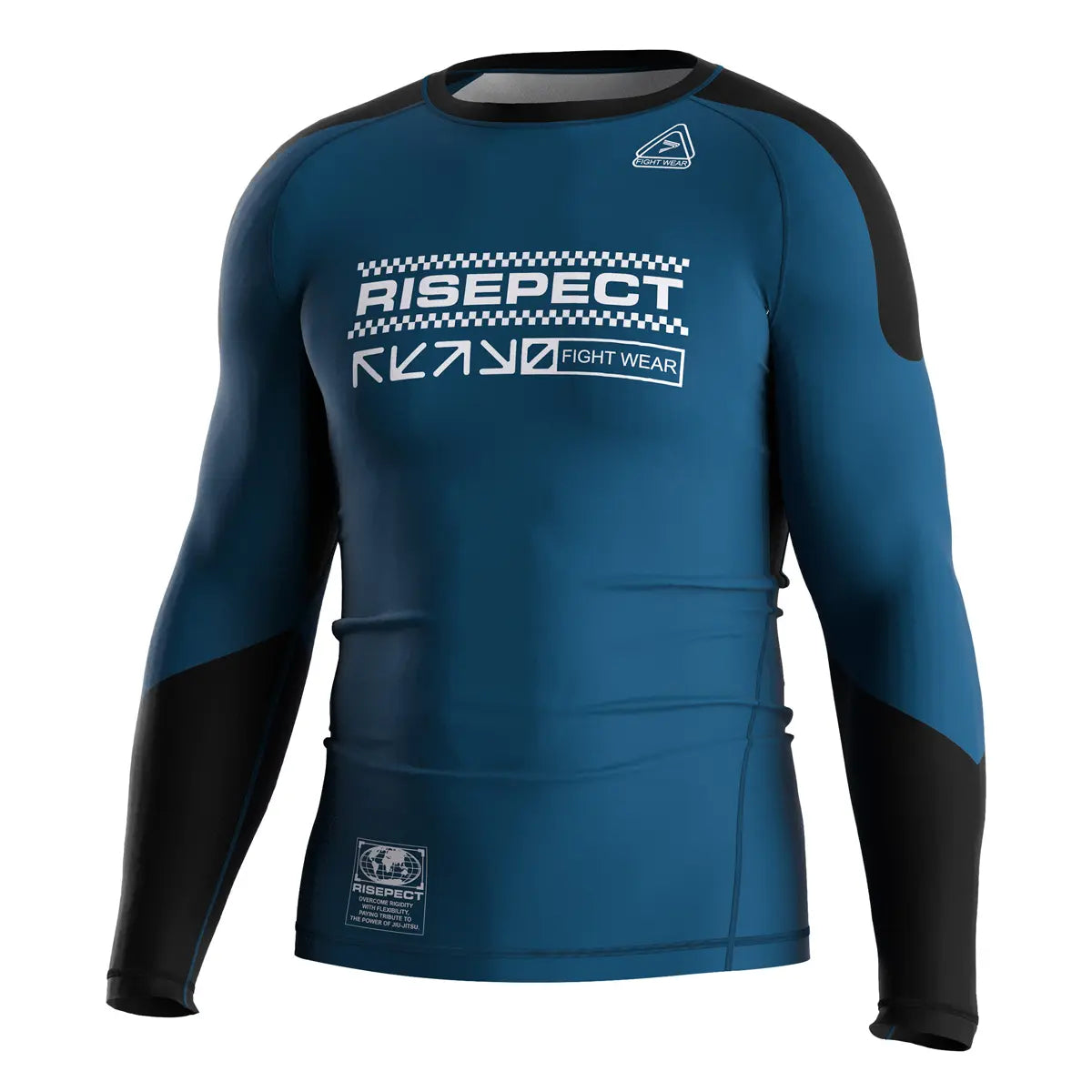 The Left Front View of Code Breaker Tactical Mind Rash Guard 3.0