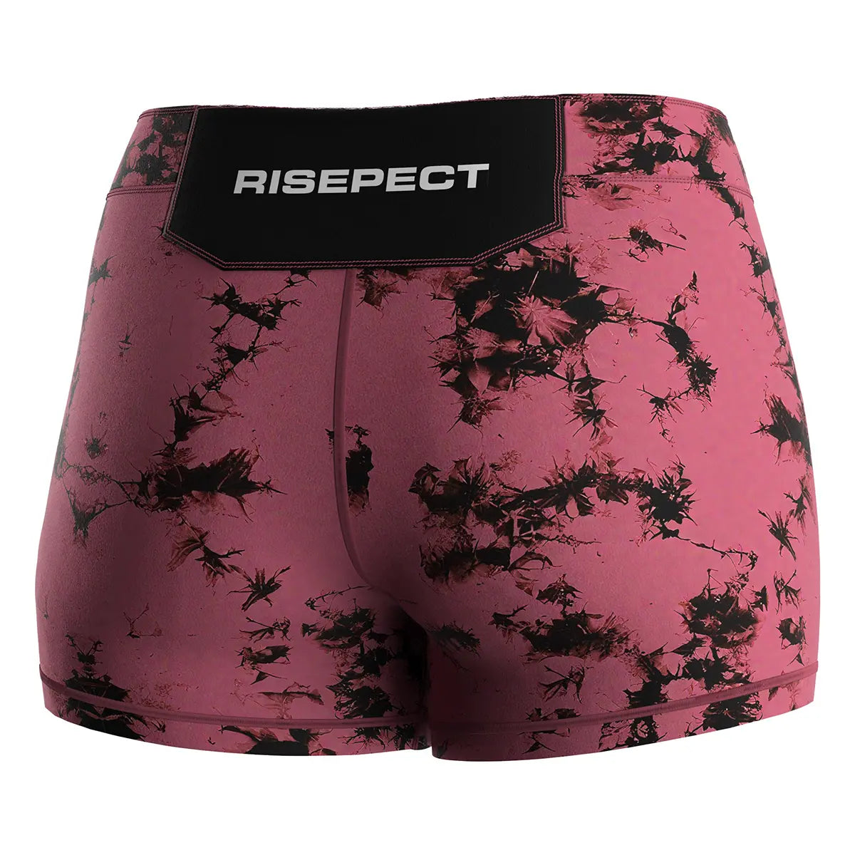 The Right Back View of Crimson Bloom Women's Vale Tudo Shorts 2.0