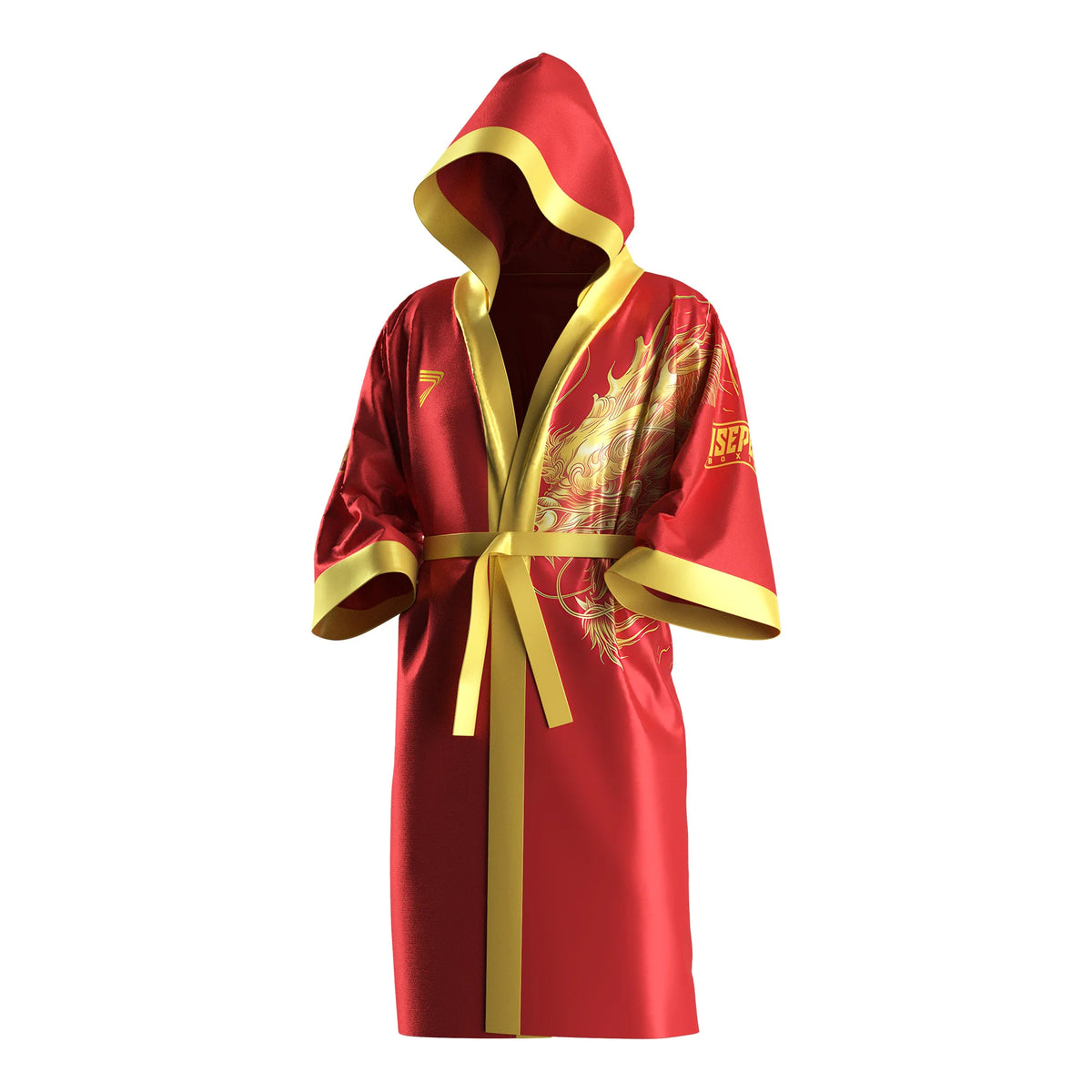 Crimson Dragon Crest Boxing Robe