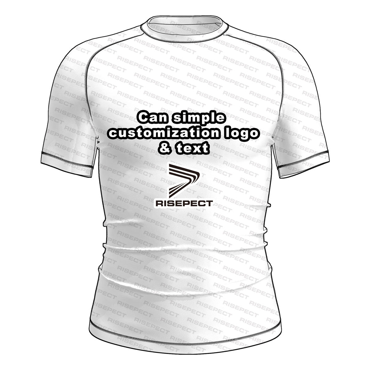 Custom Short Sleeve Rash Guard (10-Pieces) – Logo & Text Personalization