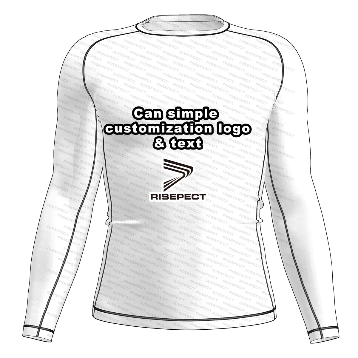 Custom Long Sleeve Rash Guard (10-Pieces) – Logo & Text Personalization