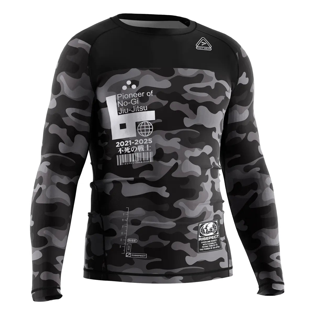 The Right Front View of Digital Drift Urban Grappler Rash Guard 3.0