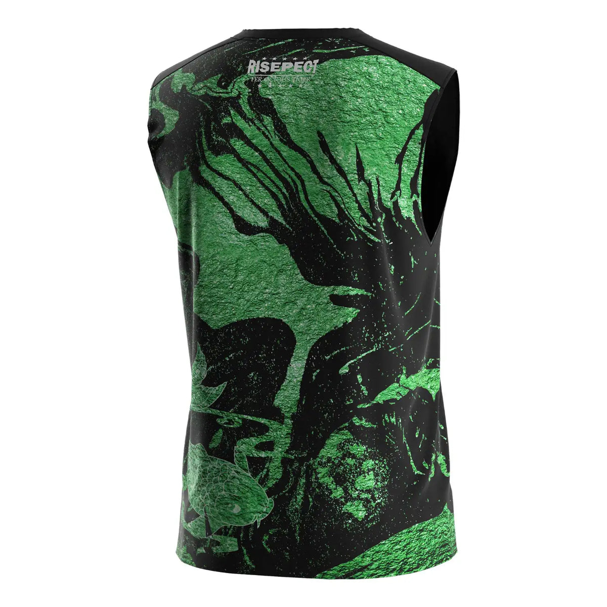 Green Koi Sea Fashionable Graphic Muay Thai Sleeveless Shirt
