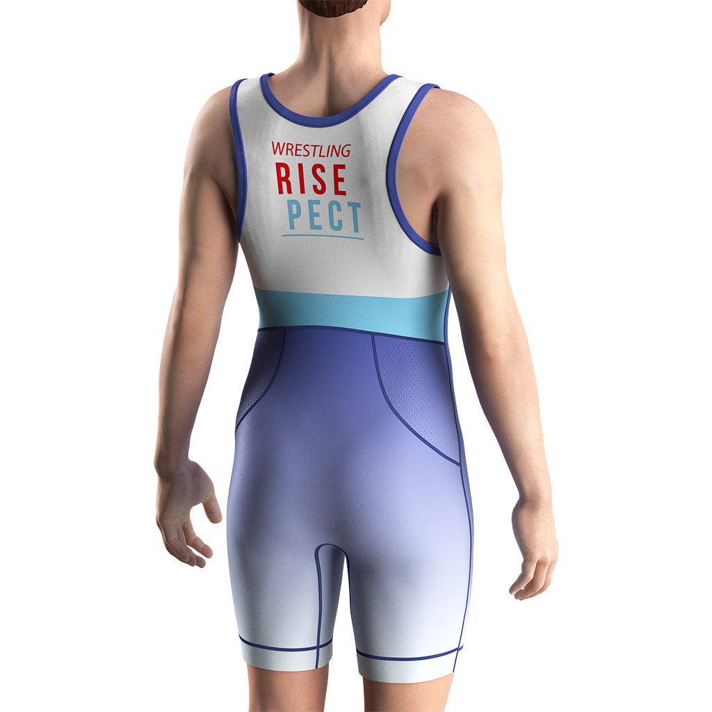 Fully Sublimated Purple Gradient Wrestling Singlet 2.0 with Ventilation