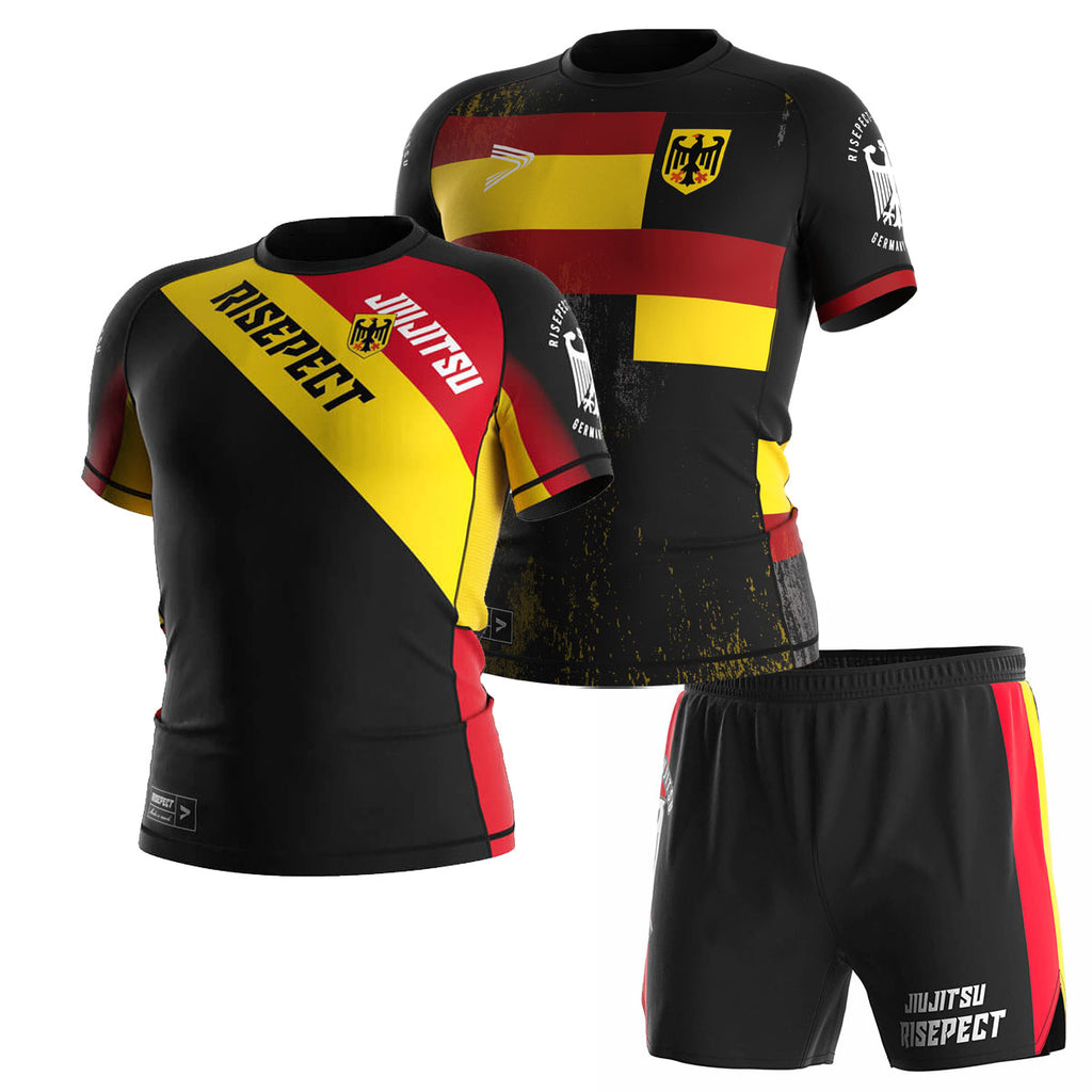 German Rash Guard Germany National Elite BJJ Rash Guard & Shorts Combo – RISEPECT